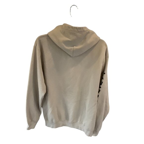 Riot Society Beige Hoodie Medium Kanji Flower Graphic Pullover Unisex - Picture 6 of 7